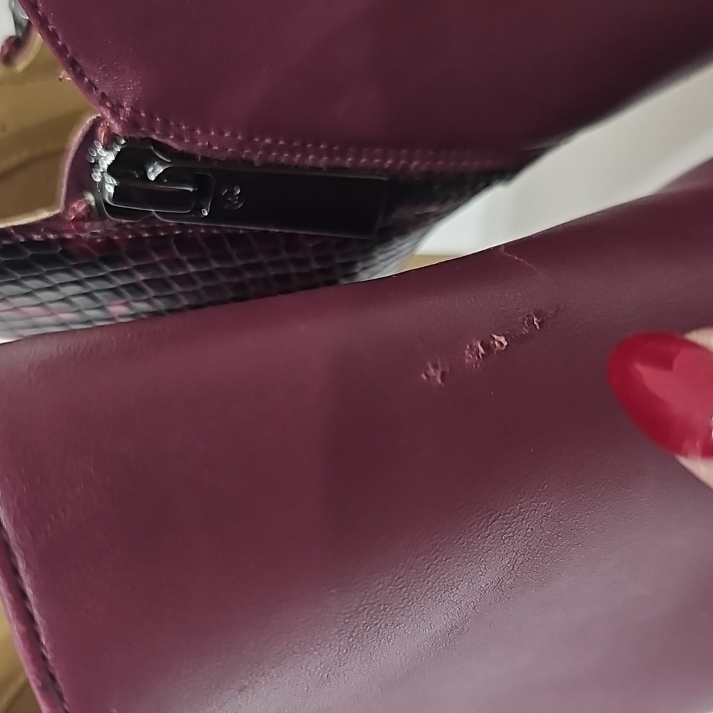 Michael Kors Alane Leather Python Embossed Open-T… - image 6